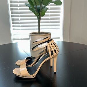 NEW! Calvin Klein Nude Strappy Heels Size 7.5